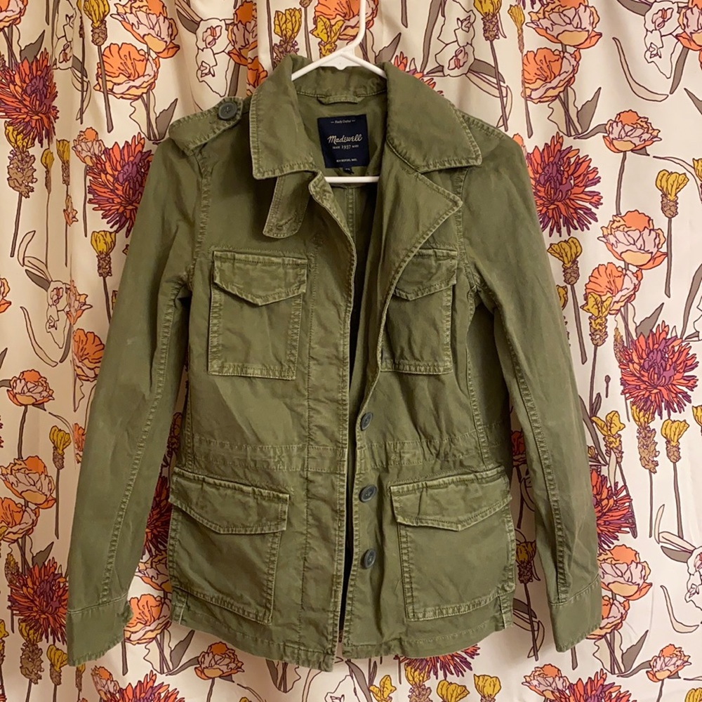 Madewell Military Green Utility Jacket